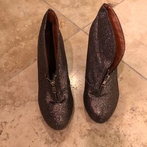 Madden Girl Sparkle Bootie Heels